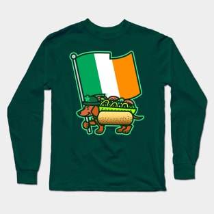 Big Irish Flag Chicago Dog Long Sleeve T-Shirt